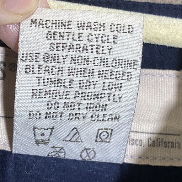 Levi's Mens Jacket Size Large Made in Korea Bomber Blue Vintage - Picture 11 of 11